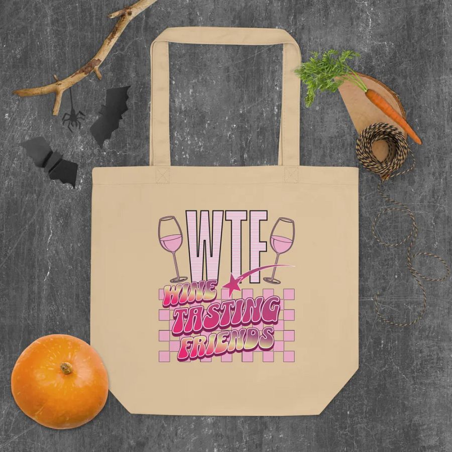 WTF Wine Tasting Friends Tote Bag product image (4)