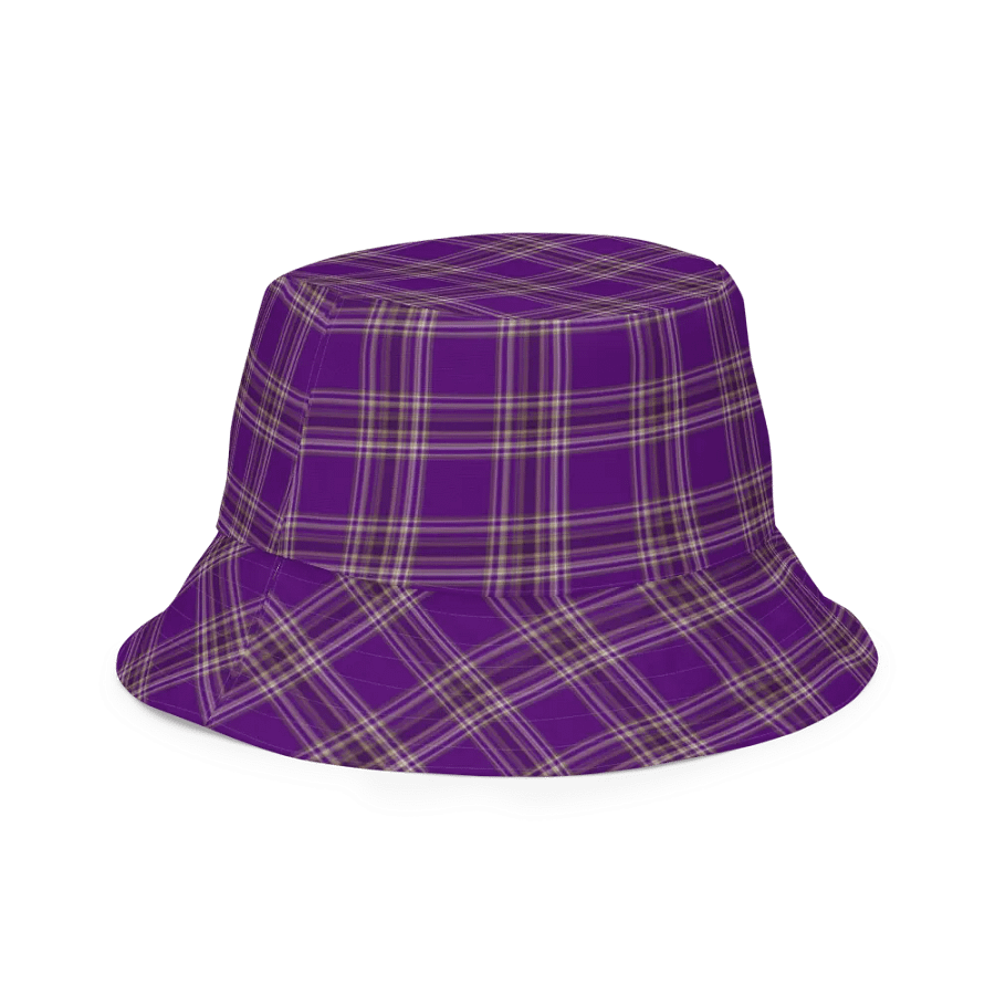 Purple Plaid Dreams Reversible Bucket Hat product image (9)