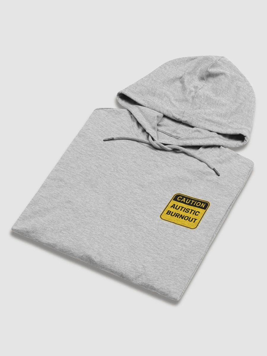 CAUTION: ASD BURNOUT (sm design) printed lightweight hoodie product image (6)