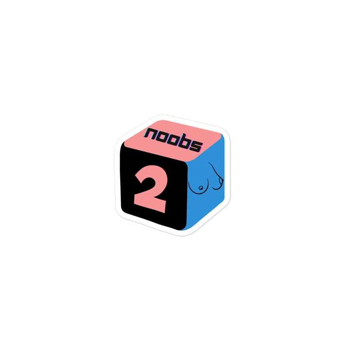 2noobs2boobs Die Cut Magnet product image (1)