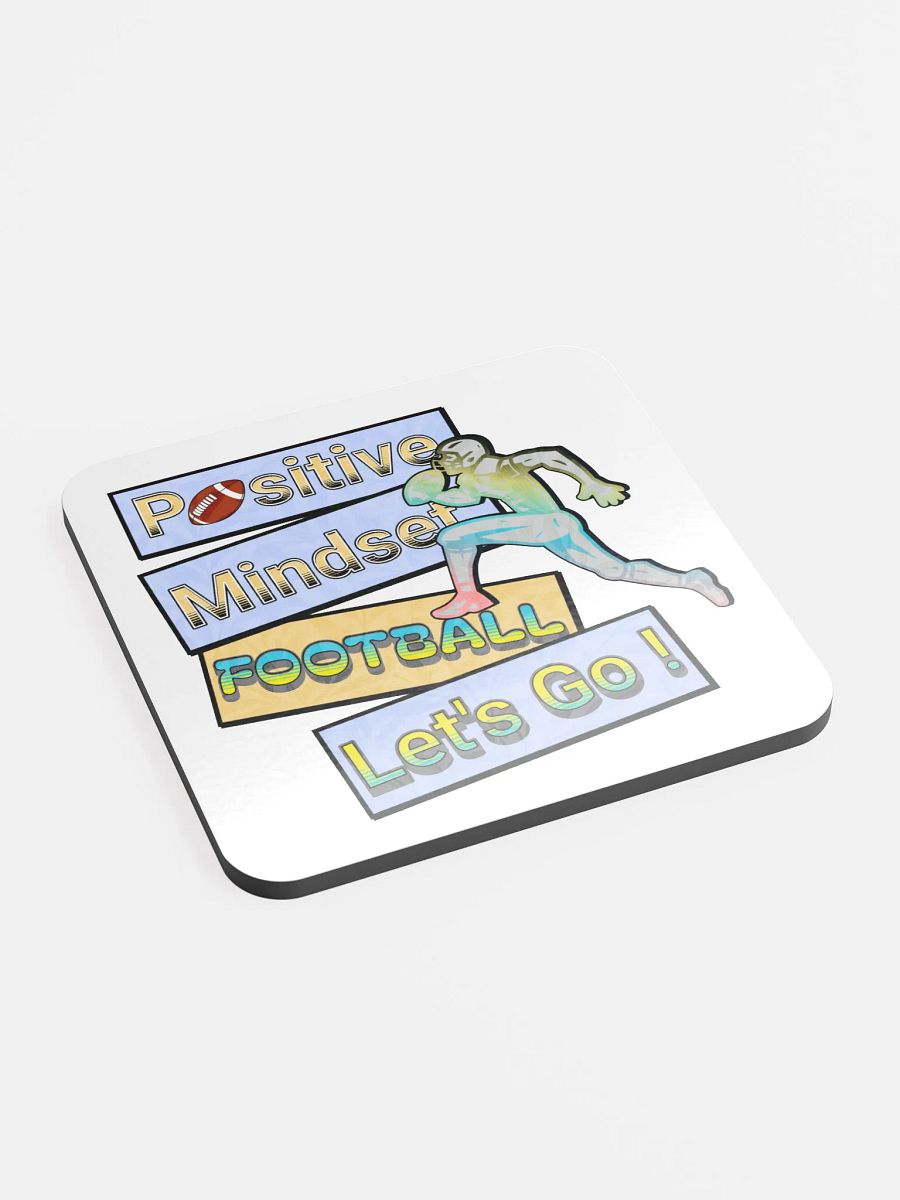 Positive Mindset Football Cork Coaster product image (3)