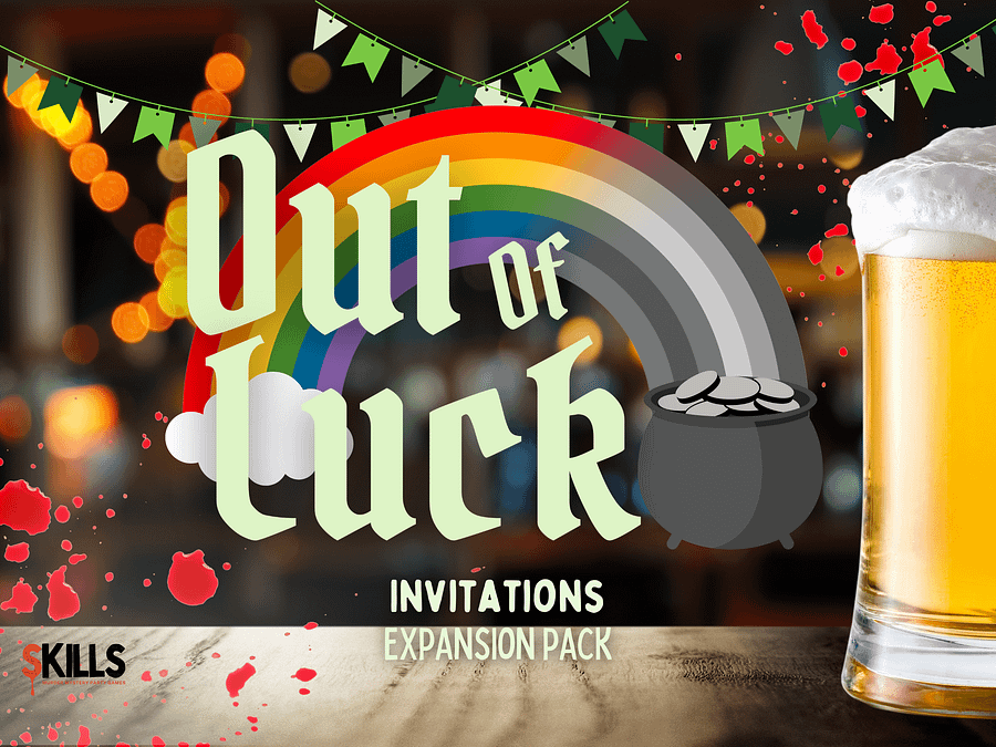 Out of Luck- A Festive St. Patrick's Day Murder Mystery - Invitations Add-On product image (1)