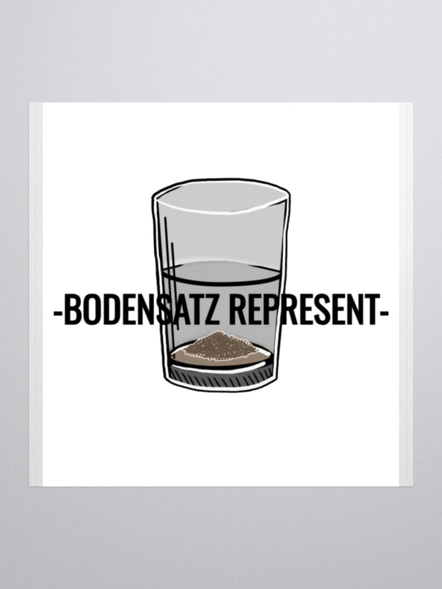 BODENSATZ | REPRESENT, Sticker product image (1)