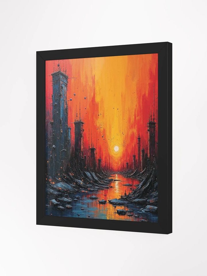 Sunset Futurism Framed Print product image (9)