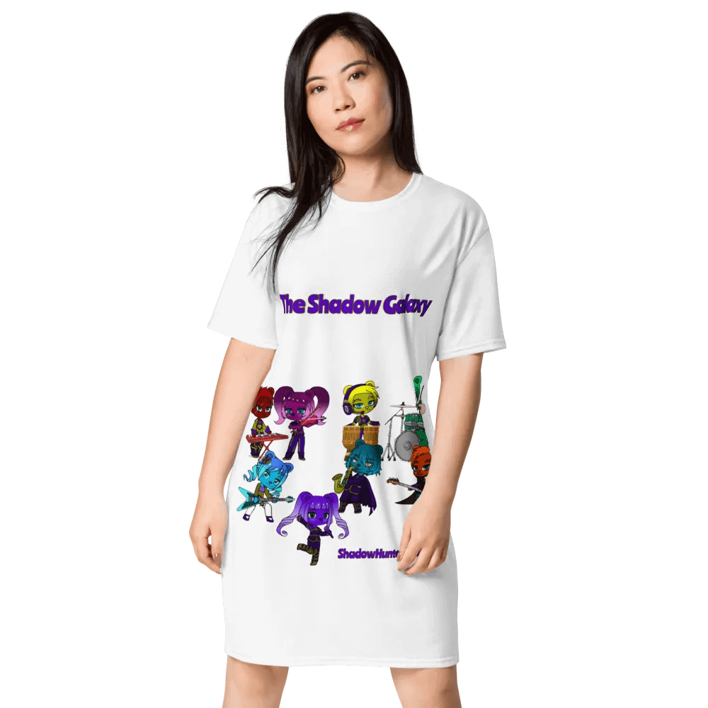 The Shadow Galaxy (Shadow Bear Band) T-Shirt Dress product image (1)