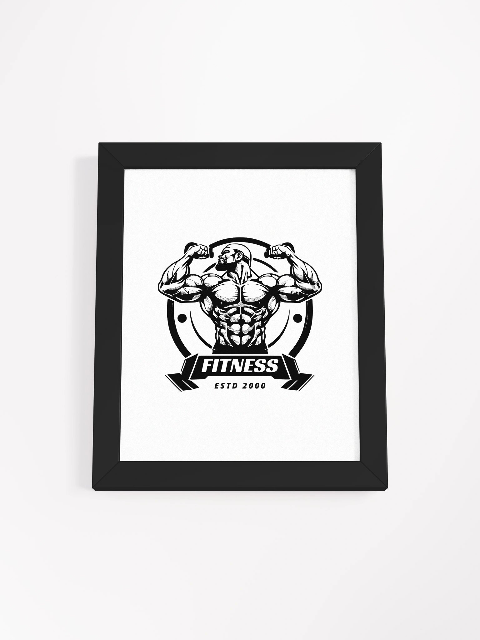 Muscle Man Fitness Flex Framed Poster product image (1)