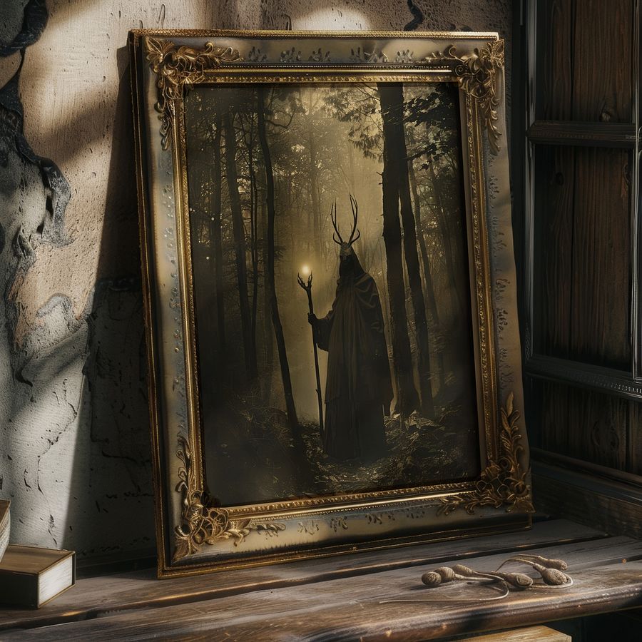 Forest Druid Victorian Photo Witchy Art Print product image (28)