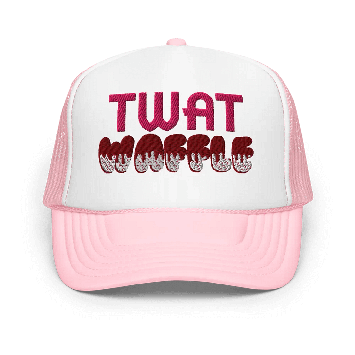 TWAT WAFFLE Foam Trucker Hat product image (1)