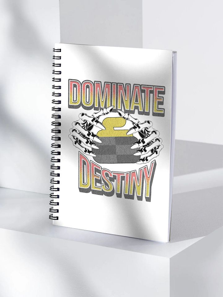 Dominate Destiny Curling Spiral Notebook product image (1)