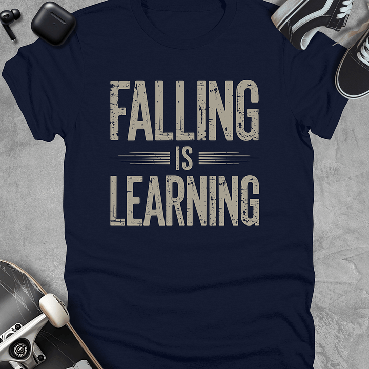 Falling is learning, Skateboarding t-shirt, Unisex product image (3)