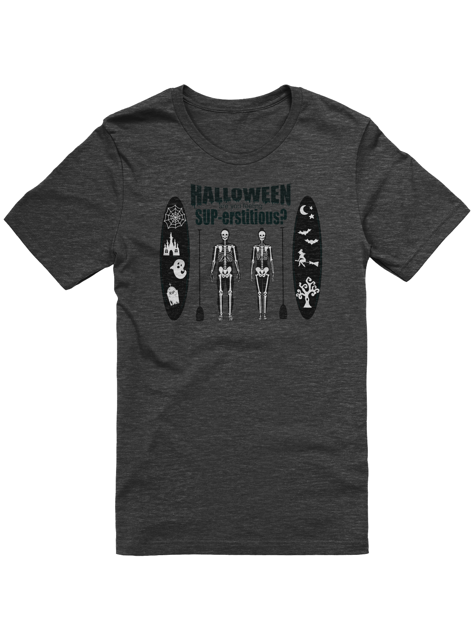 Spooky SUPerstitious Silhouette Halloween T-Shirt product image (2)