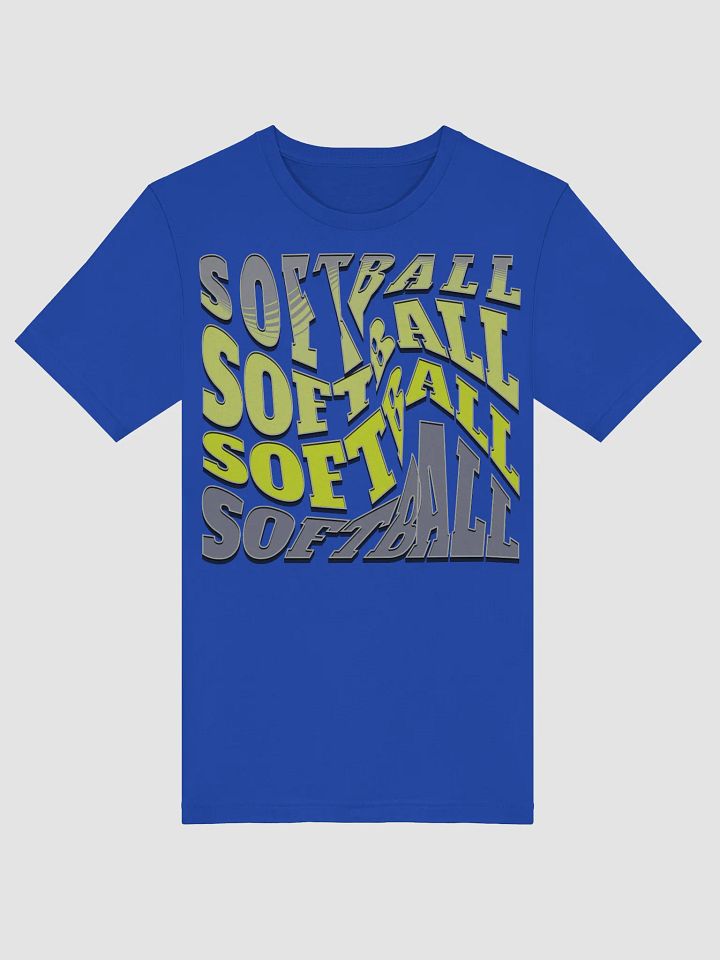 Swirl Softball Typography Extravaganza T-Shirt product image (9)