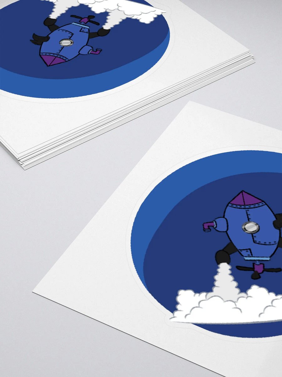 RamJet's Submarine Rocket Logo Sticker product image (4)