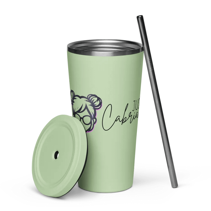 JustCabrian Logo Insulated Tumbler with straw product image (48)