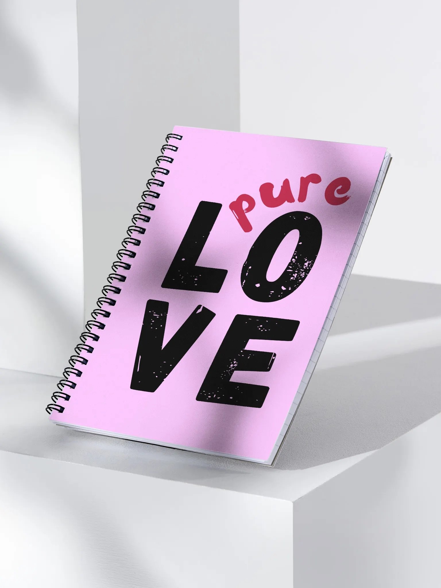 Pure Love on Pink Background Notebook product image (2)