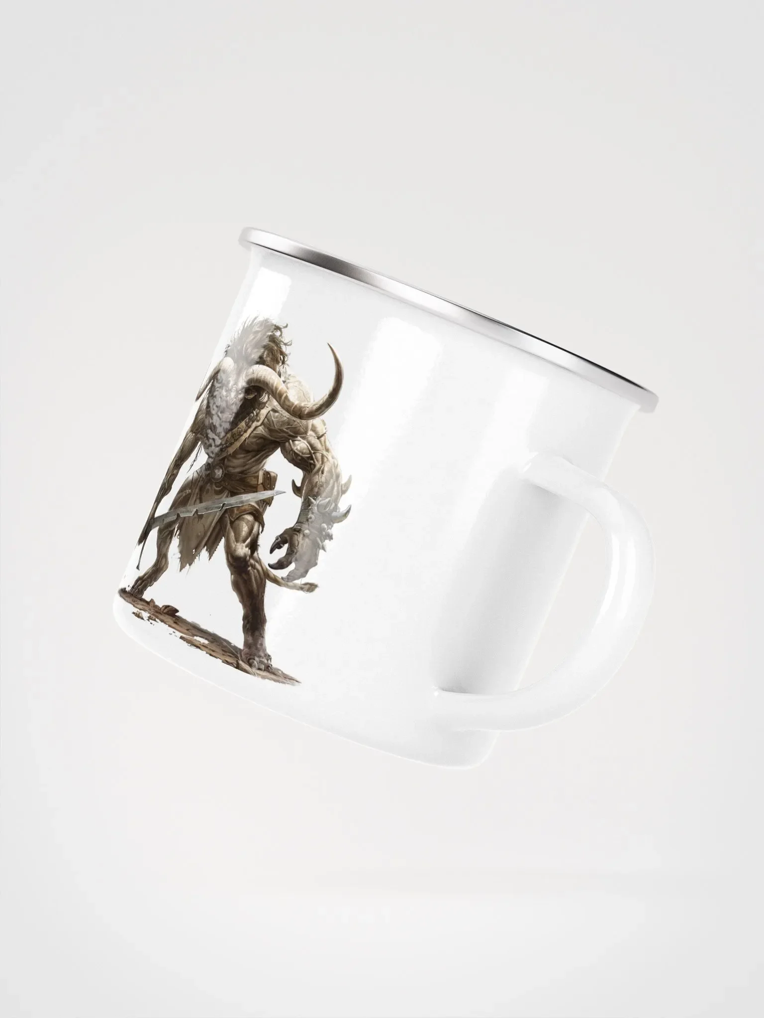 The Minotaur - The Legendary Greek Mythical Creature Enamel Mug product image (3)