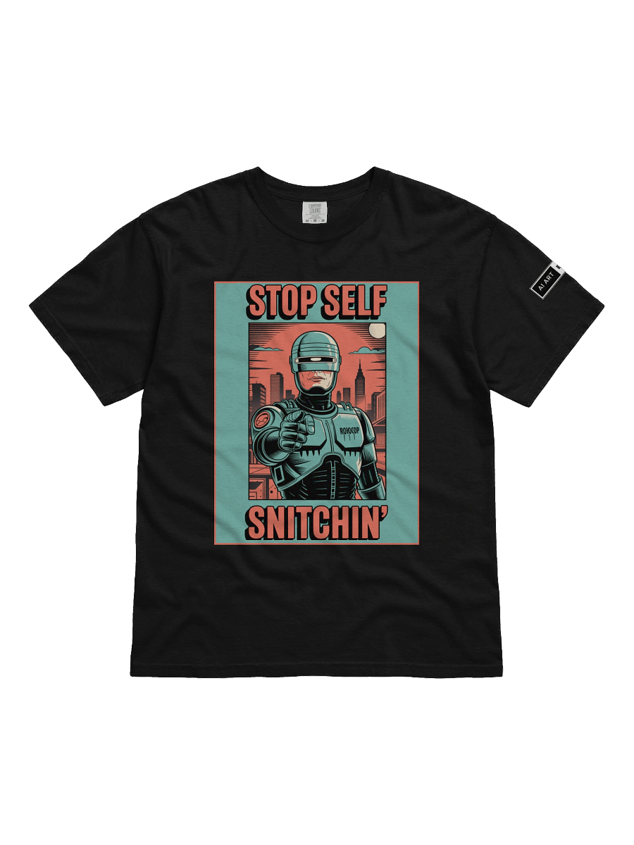 "SELF STOP SNITCHIN'" 100% cotton T-shirt product image (2)
