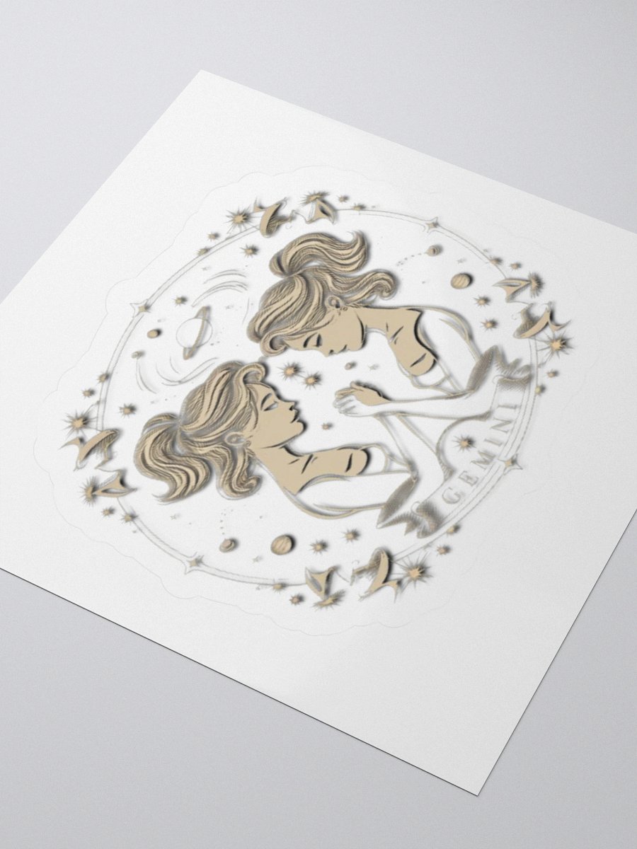Gemini Celestial Kiss-Cut Sticker product image (7)