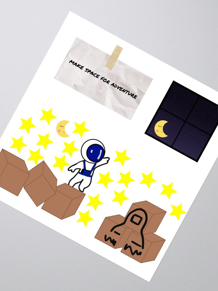 Make Space For Adventure Stickers product image (2)