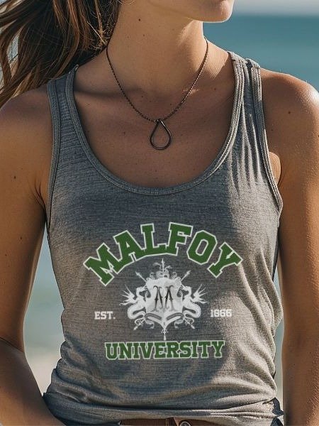 Malfoy University Vintage Varsity Tank Top product image (7)