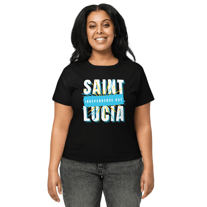 Saint Lucia Independence Day Women's Baby Tee product image (1)