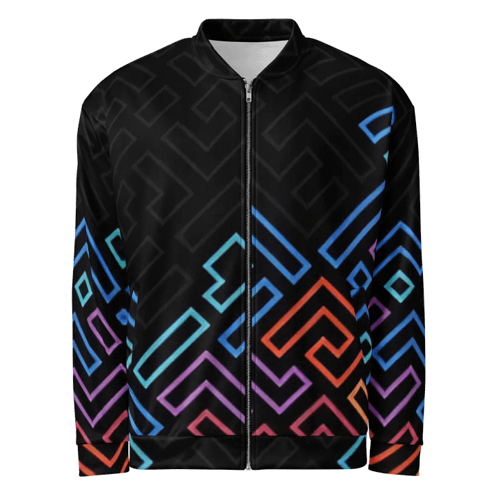 Neon Maze Bomber Jacket product image (1)