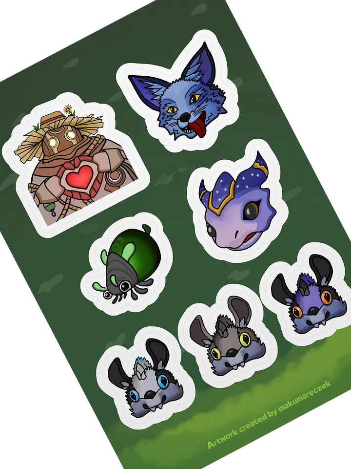 Palia Emotes Set - Kiss Cut Sticker Sheet product image (2)