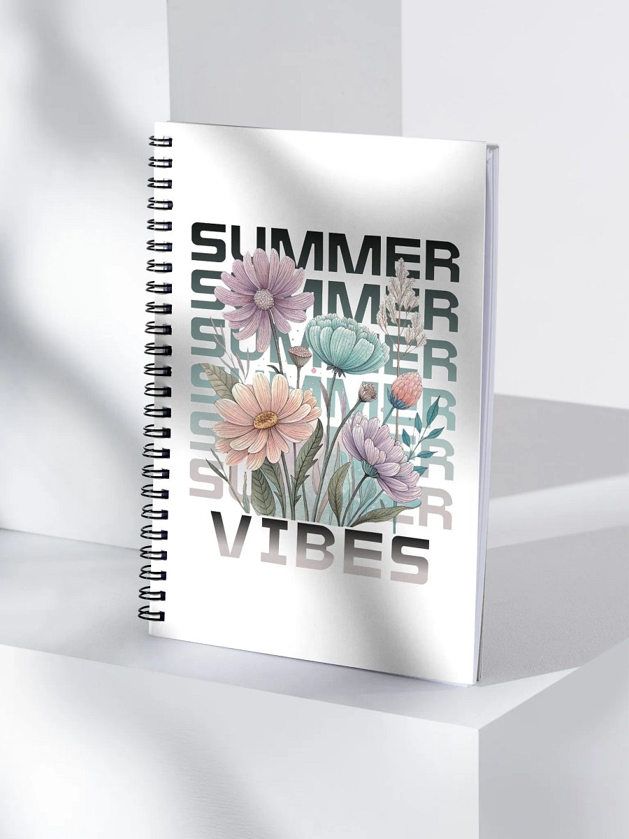 Summer Vibes Boho Flowers Floral Notebook product image (1)