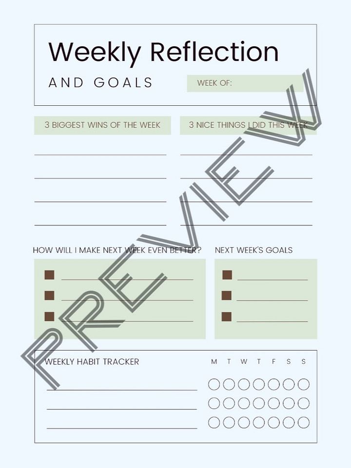 Wellness Weekly Reflection product image (1)