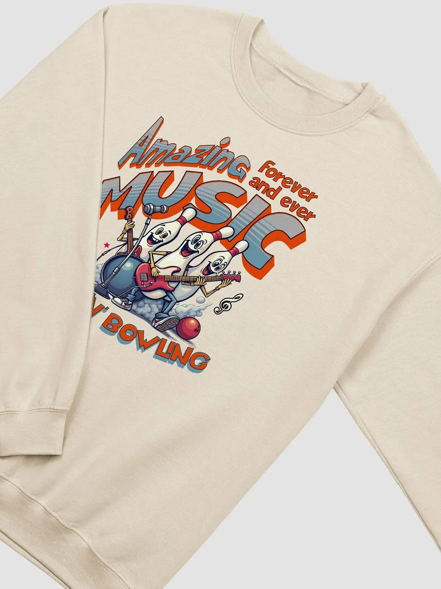 Amazing Music Rock N Bowling Air-Spun Classic Crewneck Sweatshirt product image (20)