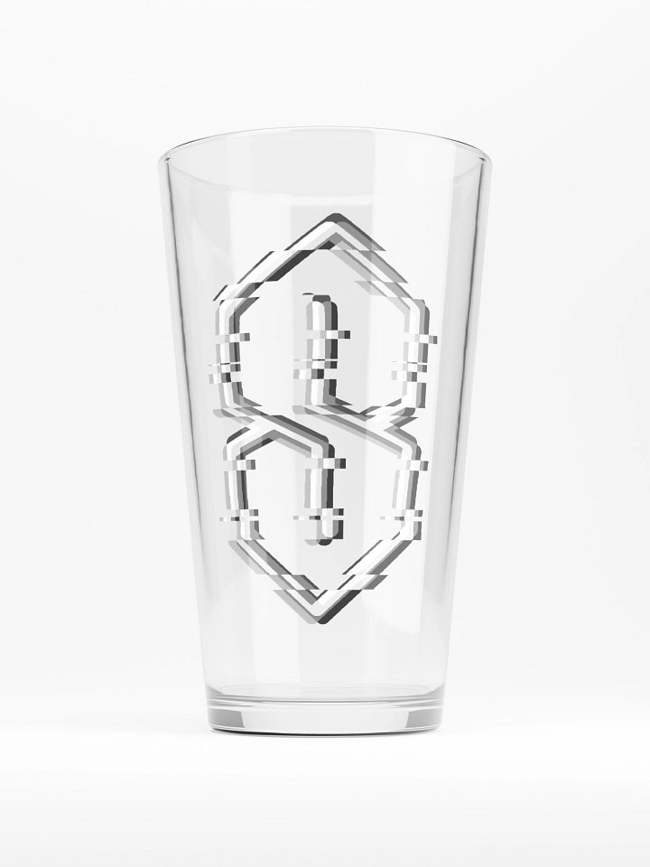 Monochrome Glitch Era Pint Glass product image (1)