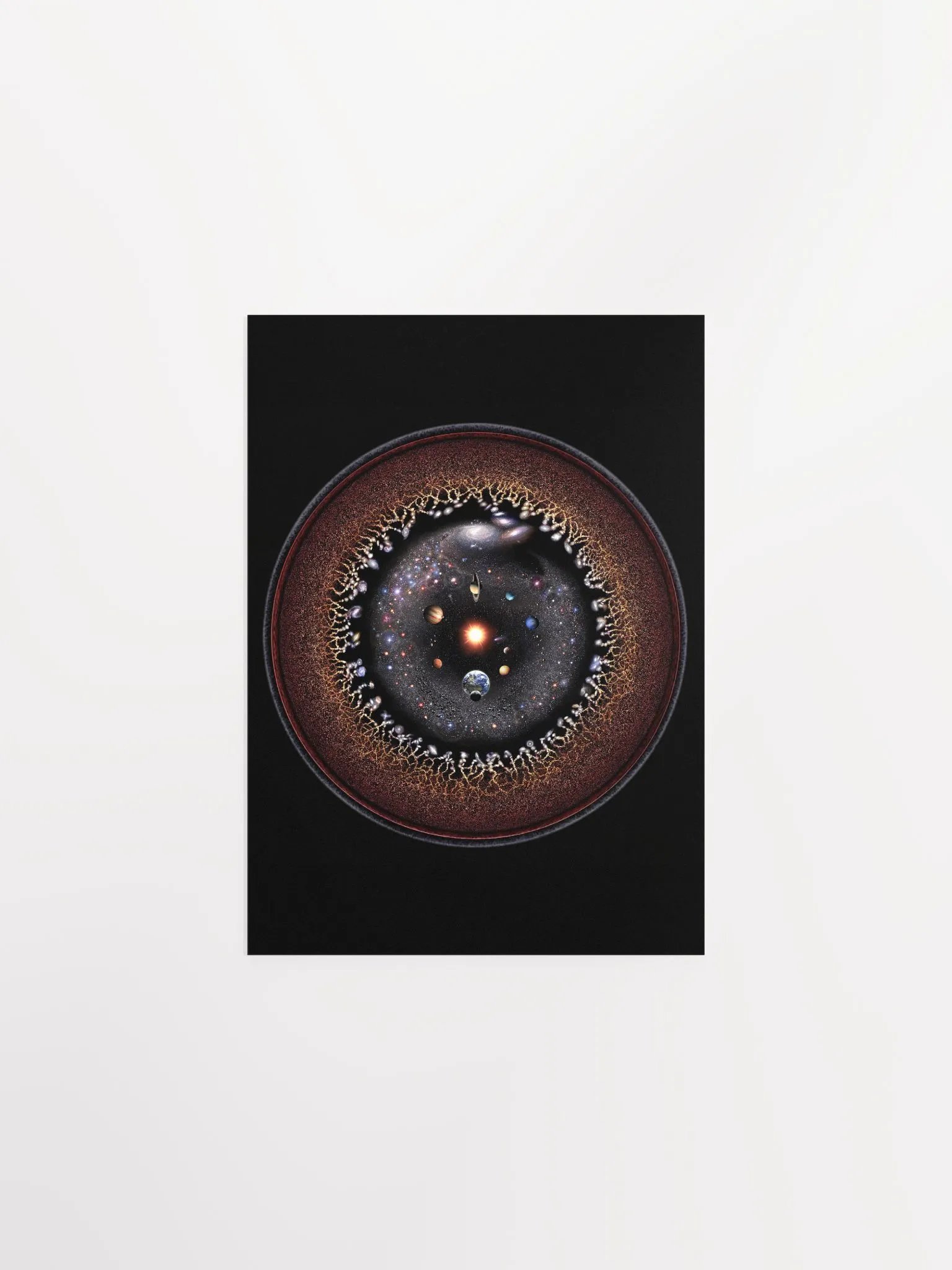 Observable Universe Logarithmic Illustration Poster product image (7)