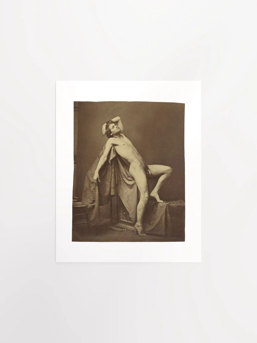 Male Figure In Repose By Gaudenzio Marconi (c. 1860) - Print product image (1)
