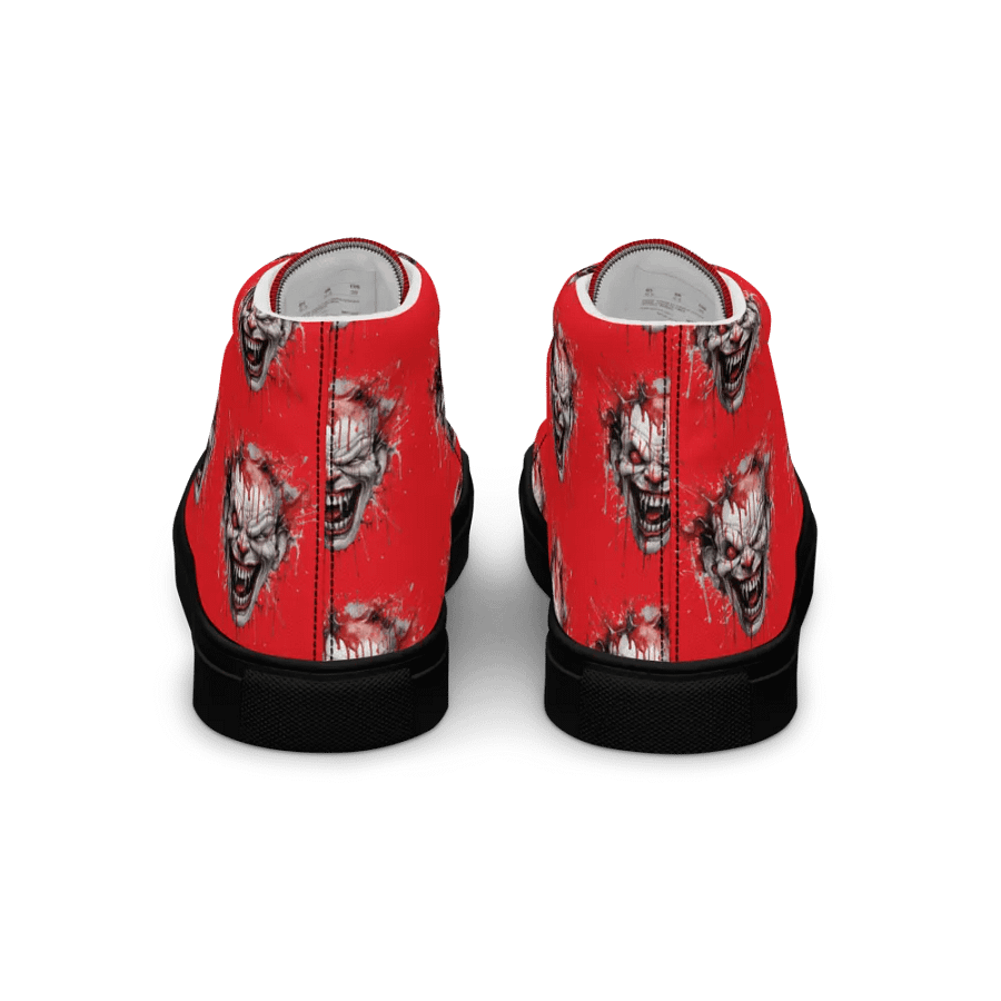 Menacing Clown High Top Canvas Shoes product image (5)