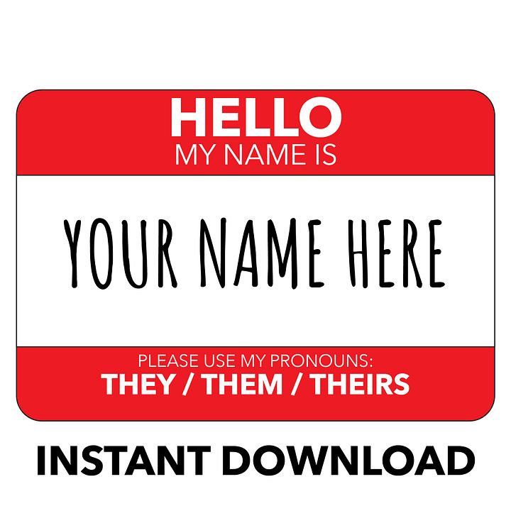 They / Them / Theirs Pronoun Display product image (2)