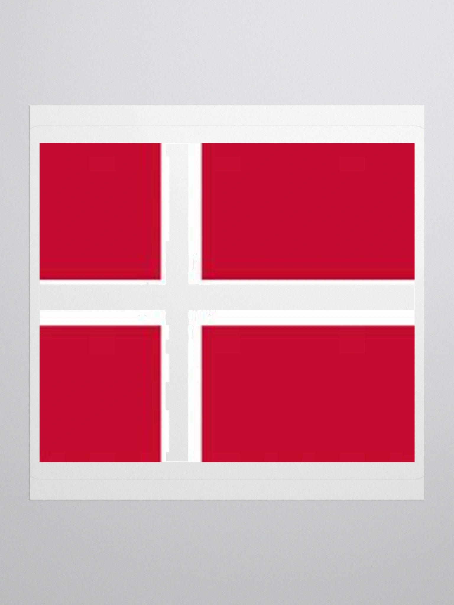 Denmark Flag Sticker | Nordic Cross Design | Durable Vinyl | 3 Sizes product image (2)