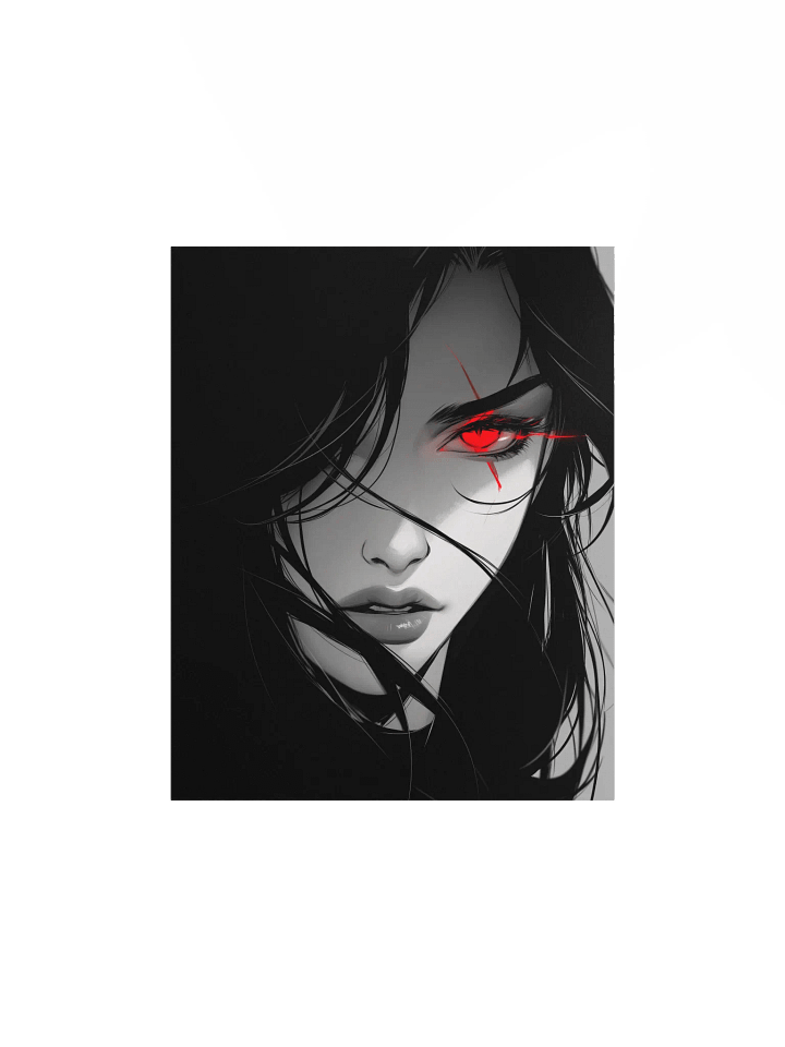 Black&White Crimson Matte Poster product image (5)