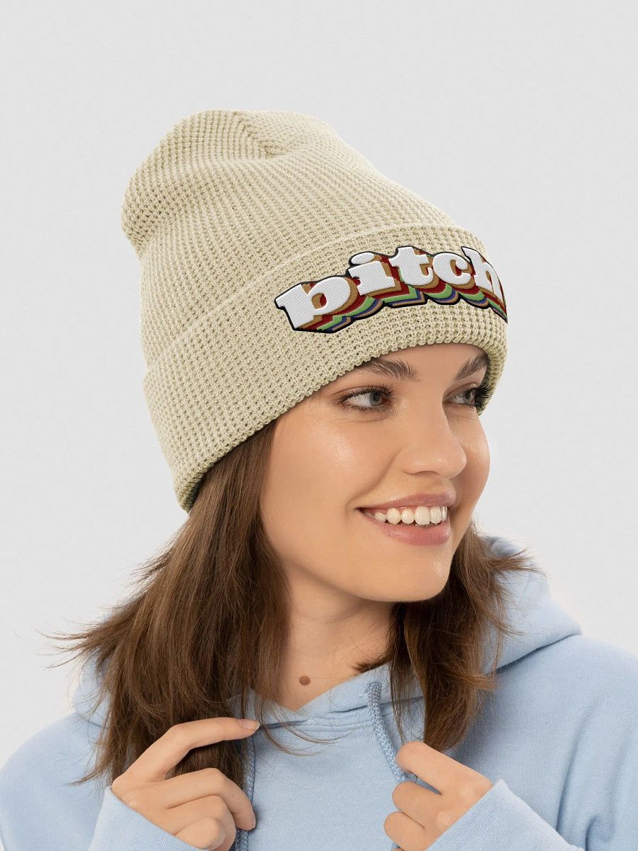 b!tch waffle beanie product image (26)