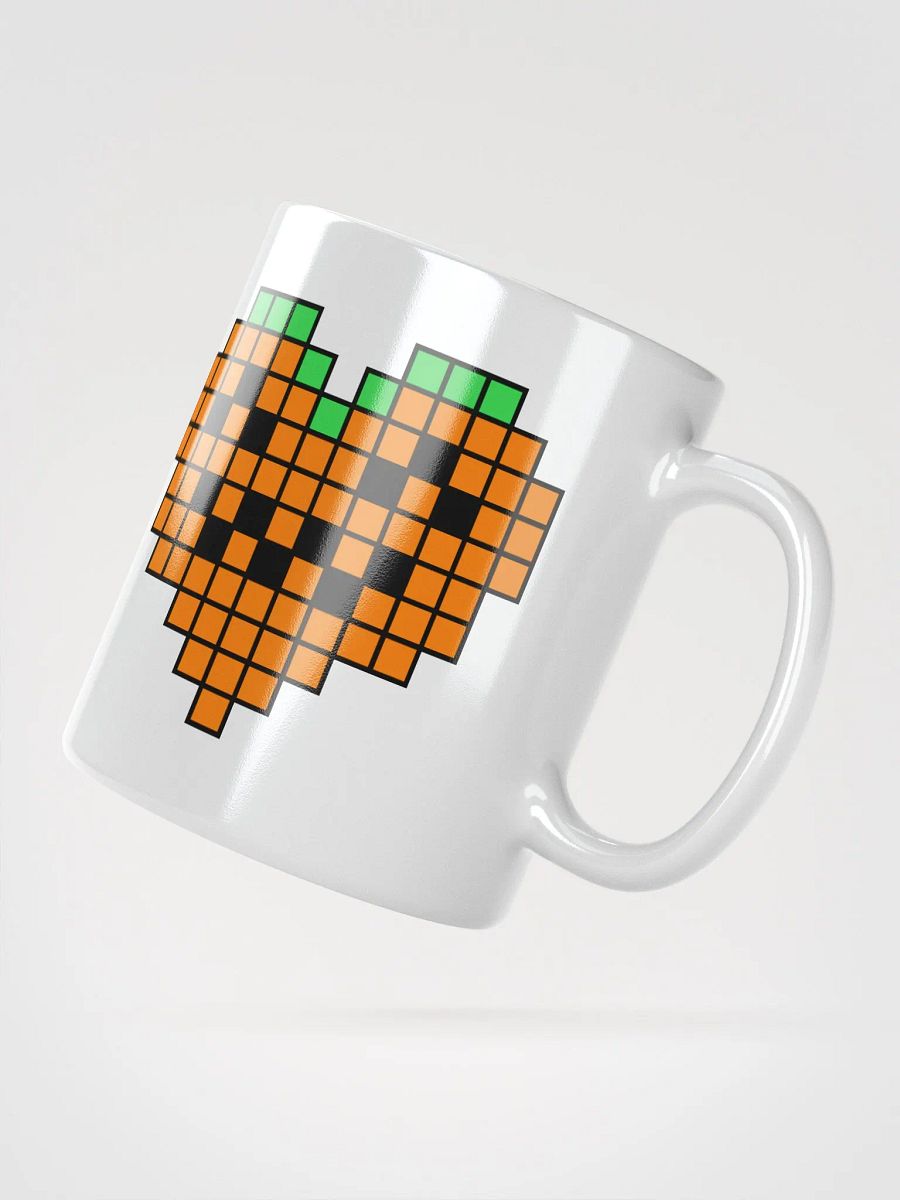 Pumpkin Heart White Glossy Mug product image (3)