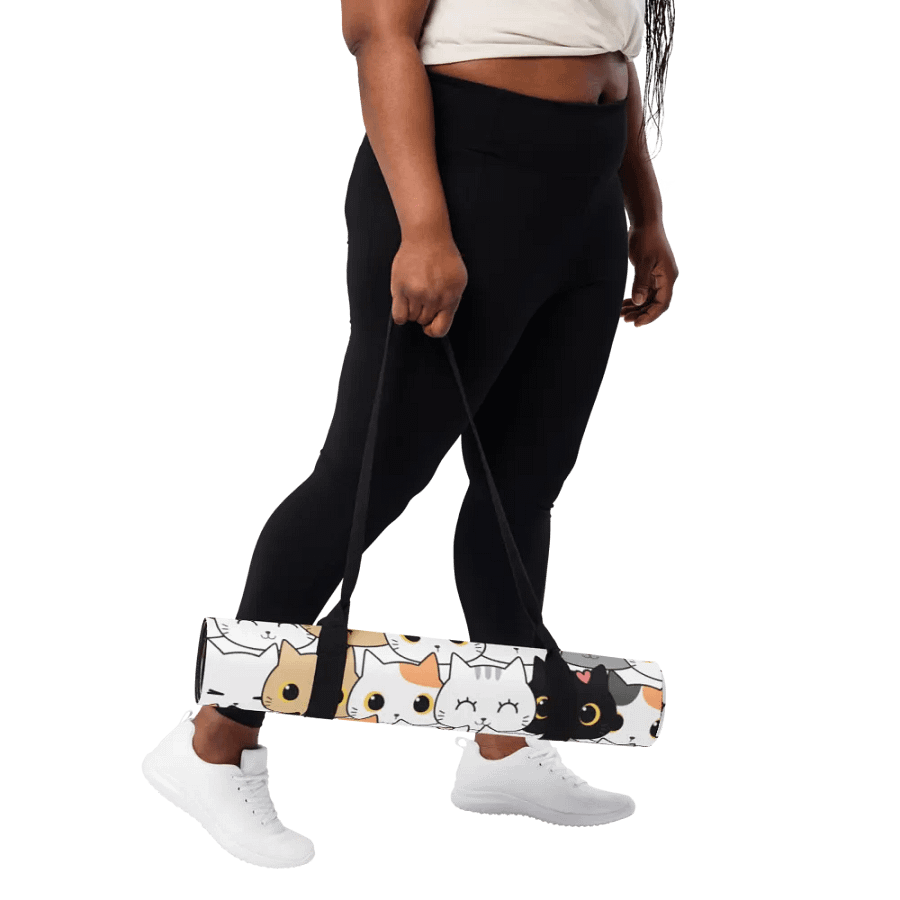 Crazy Cat Person Yoga Mat product image (4)