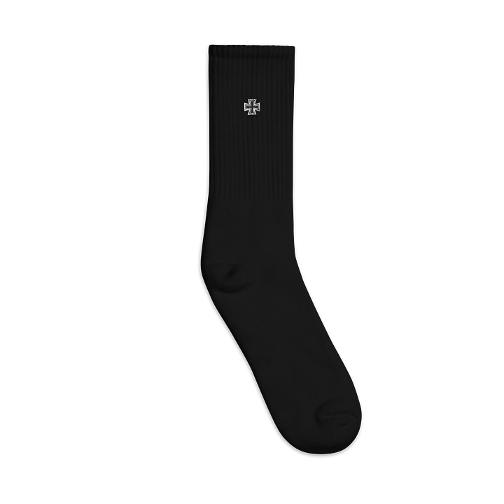 Iron Cross Embroidered Crew Socks product image (1)