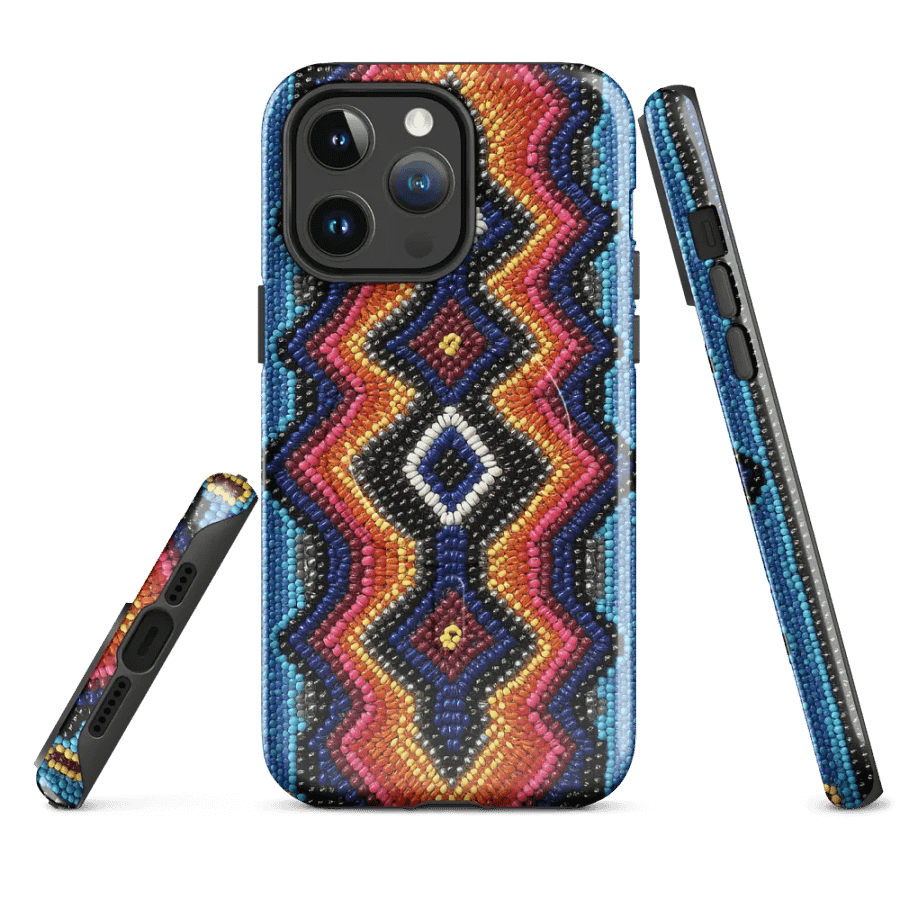 Geometric Vibes Faux-Beaded iPhone® Case product image (1)