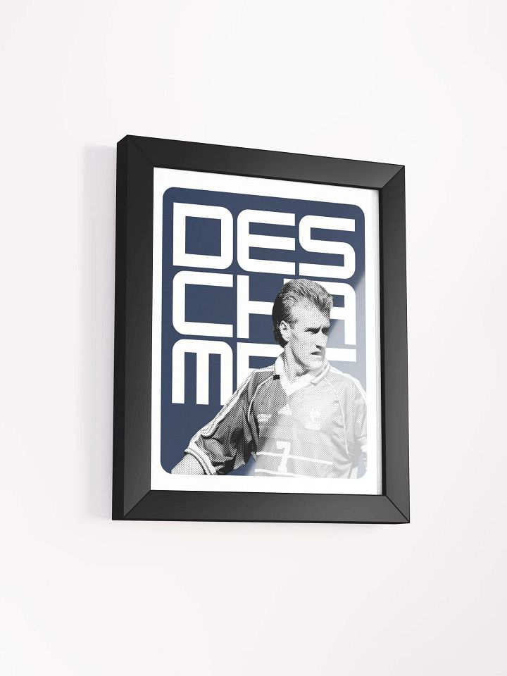 Didier Deschamps BW France Name Art Framed Print product image (2)