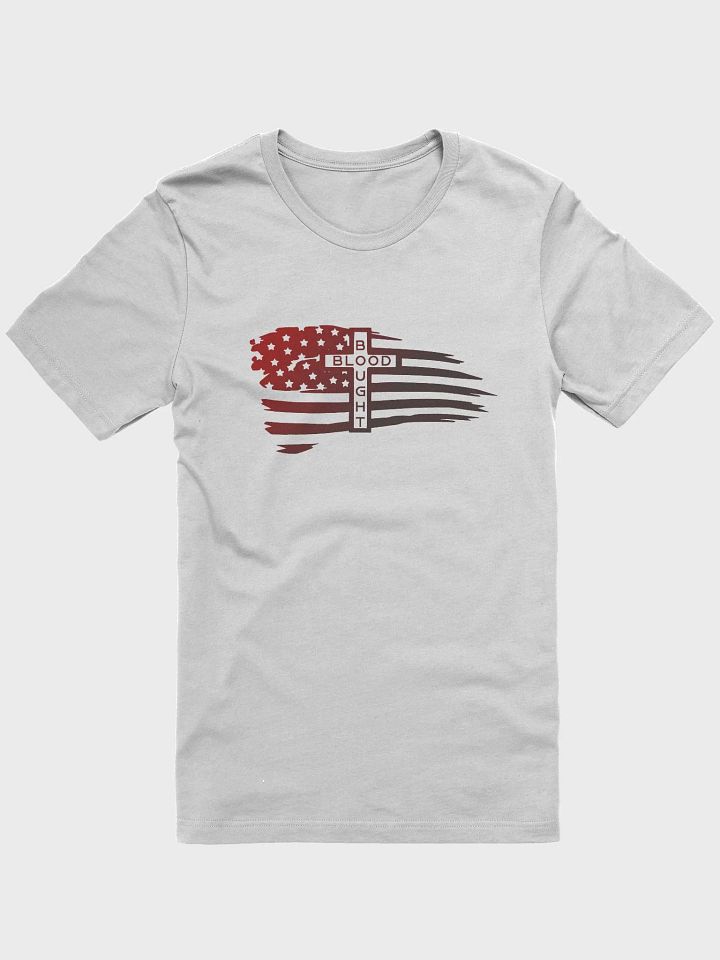 Blood Bought Flag Unisex Tee product image (1)