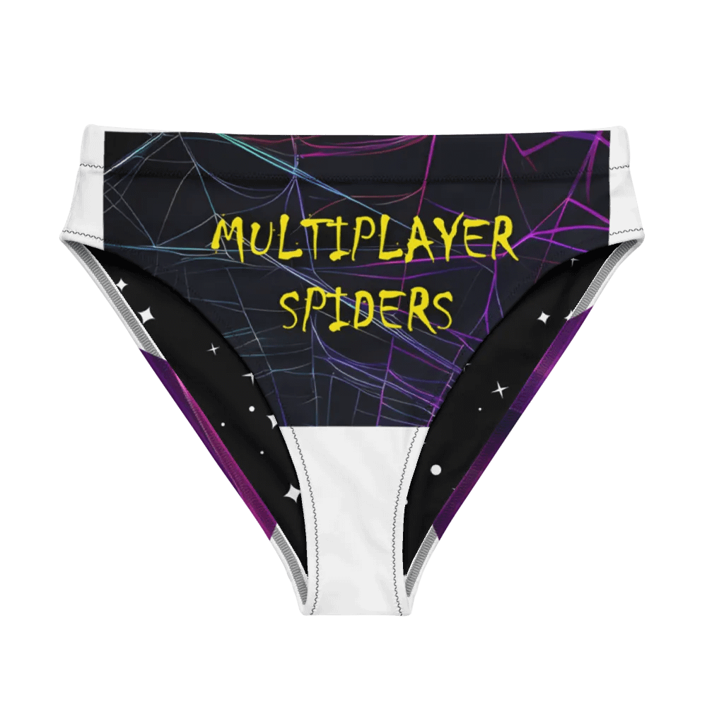 Neon Spider Web Multiplayer Bikini Bottoms product image (1)