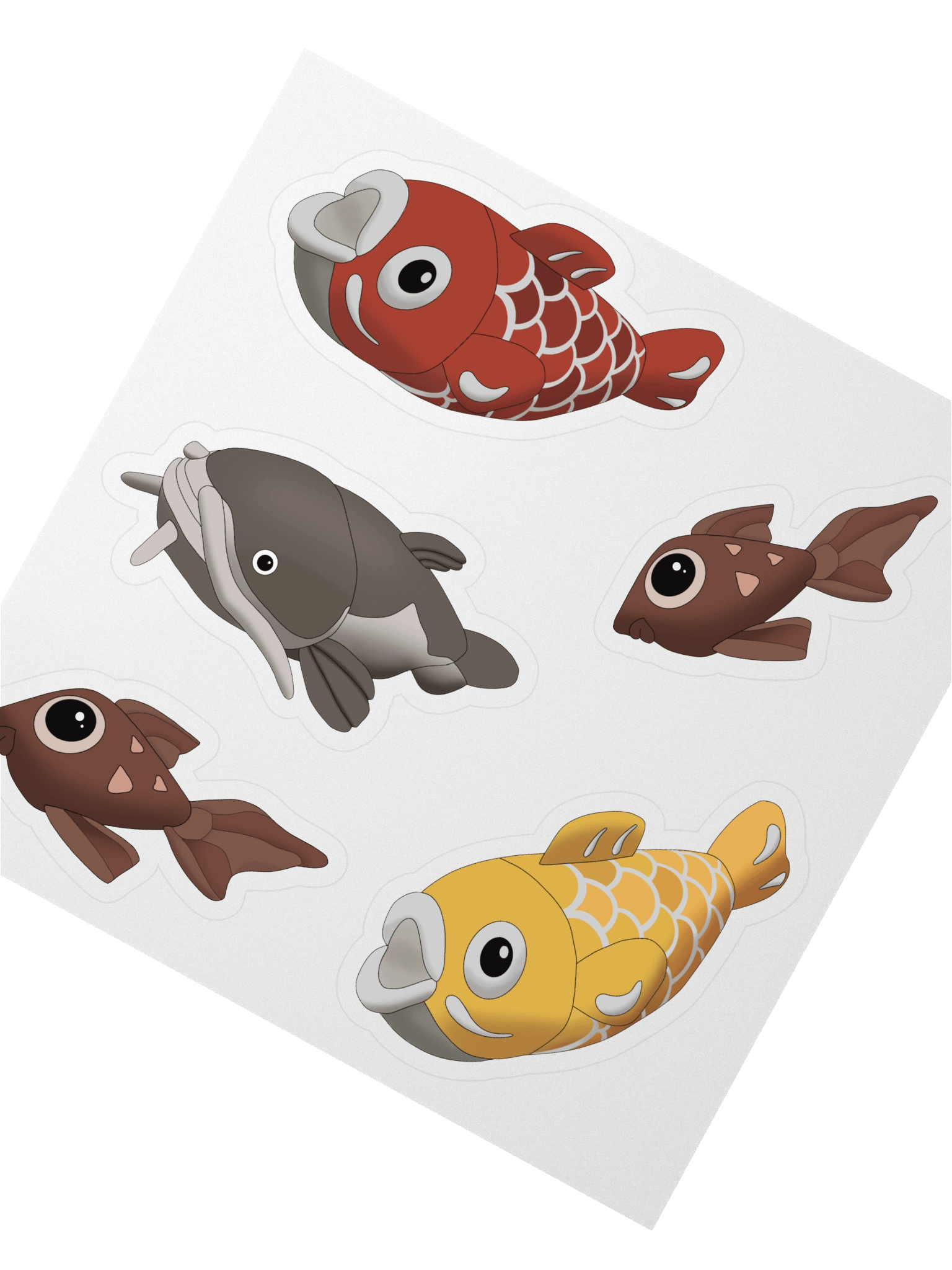 Fish Plushies stickers - Palia-inspired product image (2)