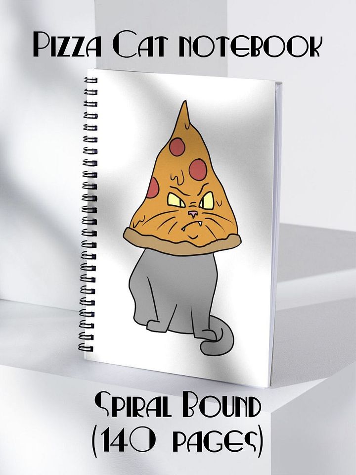 Pizza Cat Spiral Notebook product image (1)