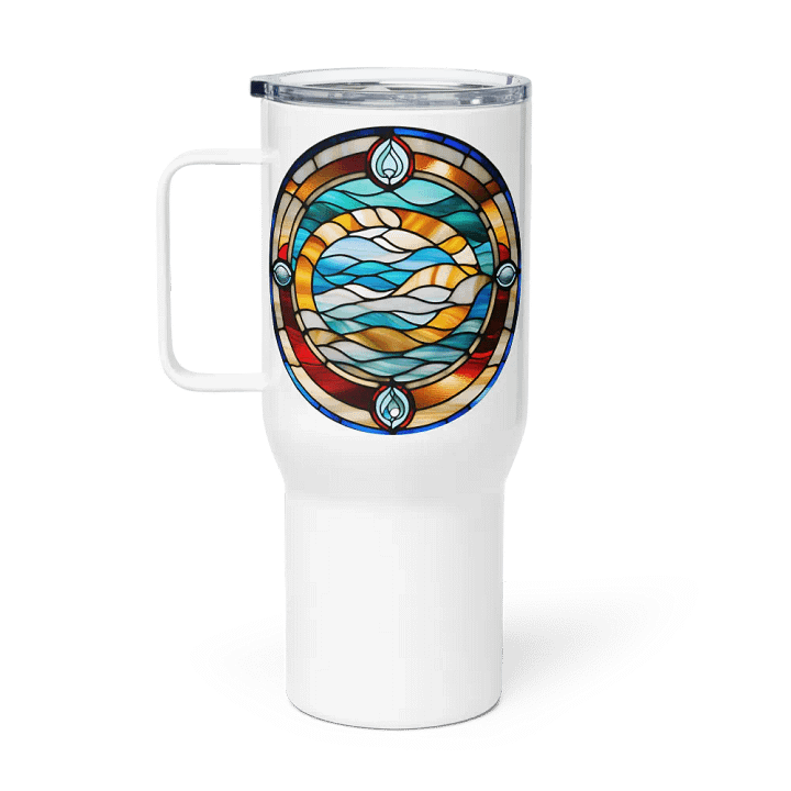 Spiritual Aquarius - Unique Travel Mug Design - Circle Energy product image (1)