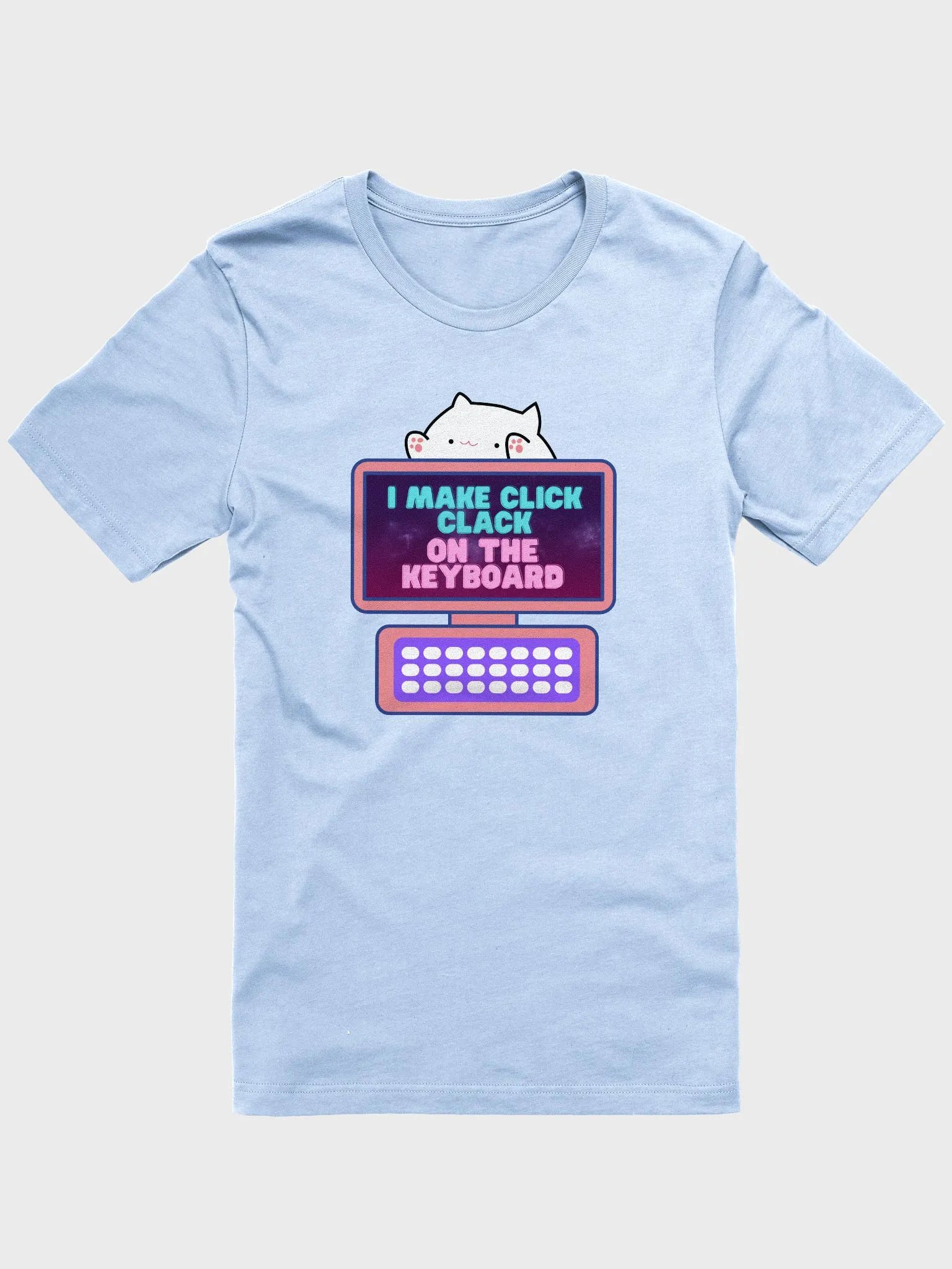 Click Clack Bongo Cat Supersoft 100% Cotton Printed Tee product image (8)