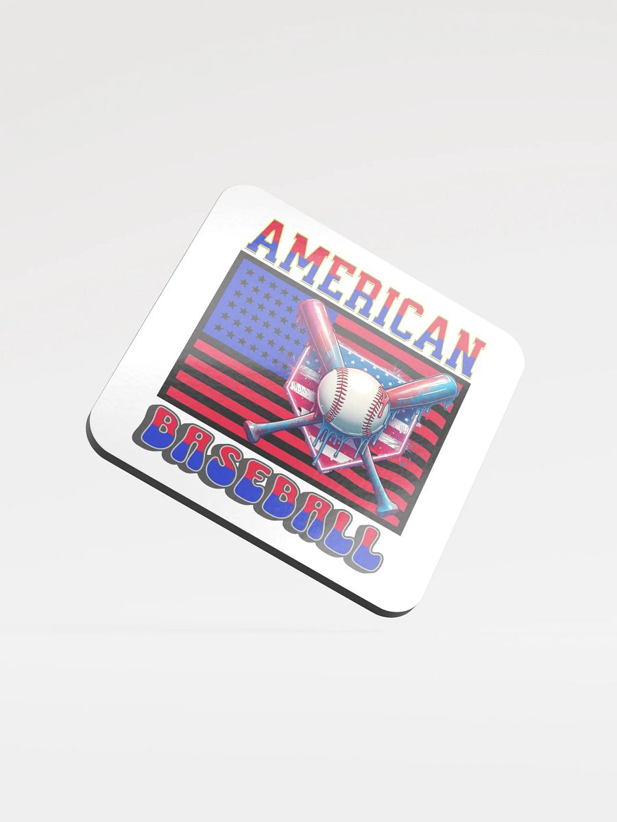 American Baseball Flag Dripping Coaster product image (2)